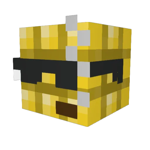 cabel145 Minecraft avatar head, 3D render