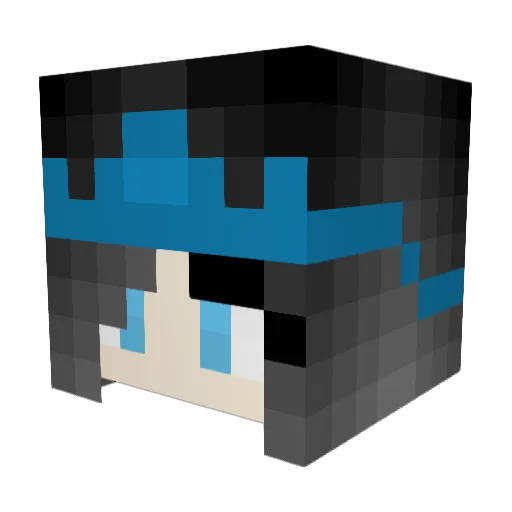 cablecartonmilk Minecraft avatar head, 3D render