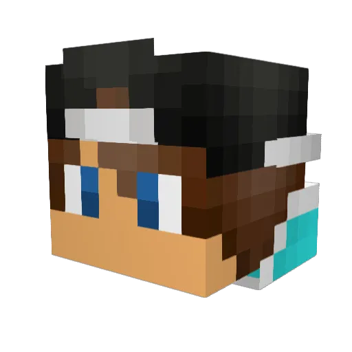 cablet1 Minecraft avatar head, 3D render
