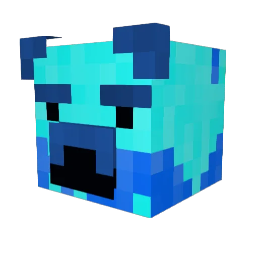 cabo_verde Minecraft avatar head, 3D render