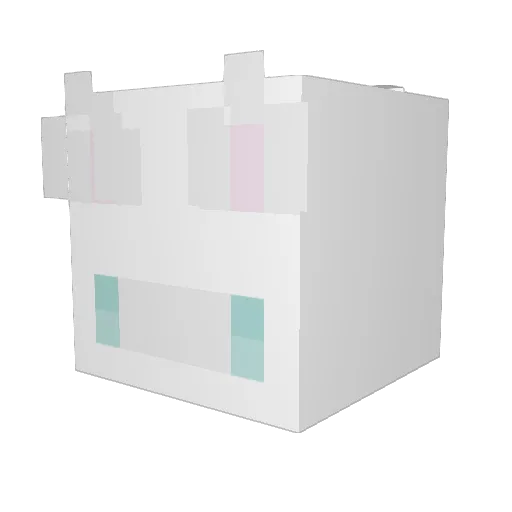 cabvroom Minecraft avatar head, 3D render