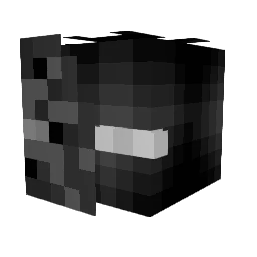 caca555 Minecraft avatar head, 3D render
