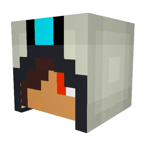 caca_bllll4321 Minecraft avatar head, 3D render