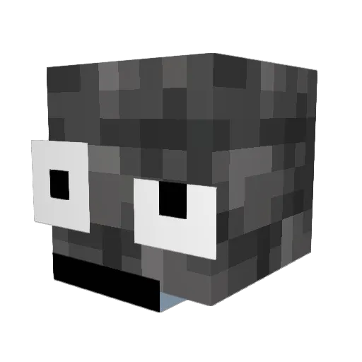 cacafeliz Minecraft avatar head, 3D render