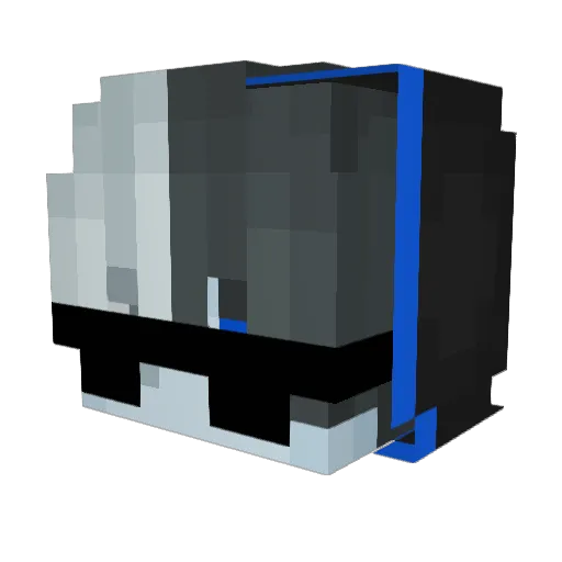 cacao0930 Minecraft avatar head, 3D render