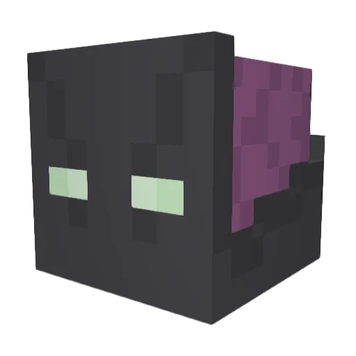 caccona Minecraft avatar head, 3D render