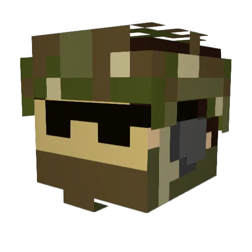 cachehunter1 Minecraft avatar head, 3D render