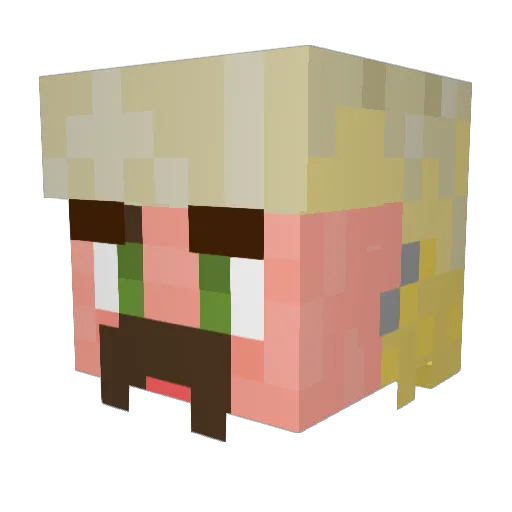 cacman44 Minecraft avatar head, 3D render