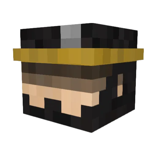 cacochannnn Minecraft avatar head, 3D render