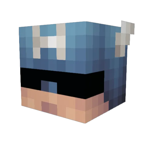 cacolaracoPT Minecraft avatar head, 3D render