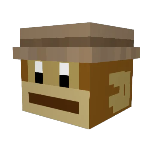 cactaii Minecraft avatar head, 3D render