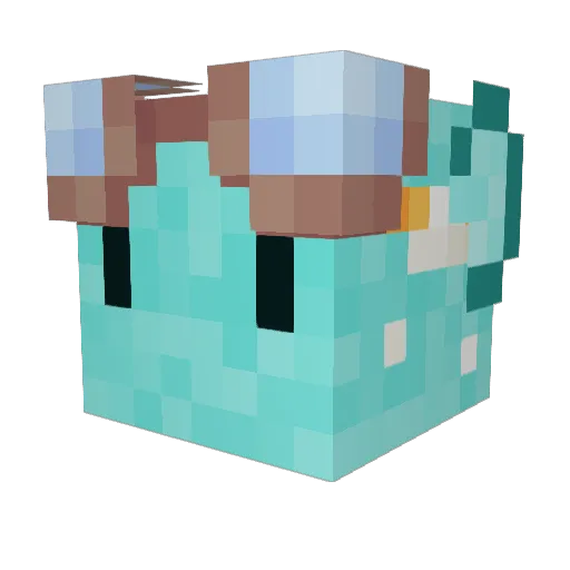 cactus_teacup Minecraft avatar head, 3D render