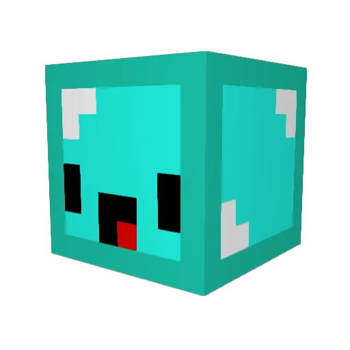 cadawag Minecraft avatar head, 3D render