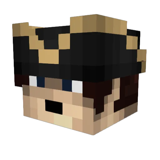 cadcris Minecraft avatar head, 3D render