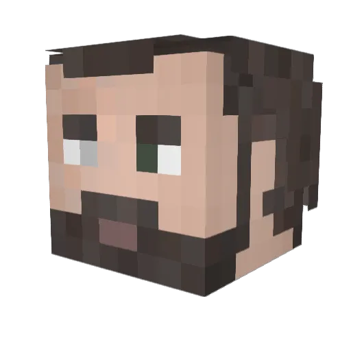 caddy1980 Minecraft avatar head, 3D render