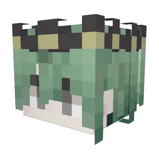 cadeaintdead Minecraft avatar head, 3D render