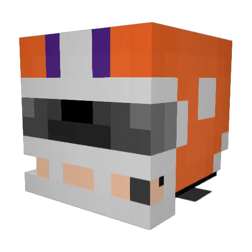 cadeklubnik Minecraft avatar head, 3D render