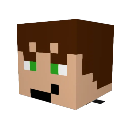 cadencool88 Minecraft avatar head, 3D render