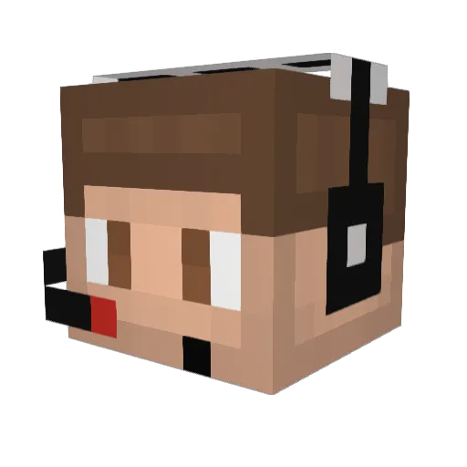 cadenedac_ Minecraft avatar head, 3D render