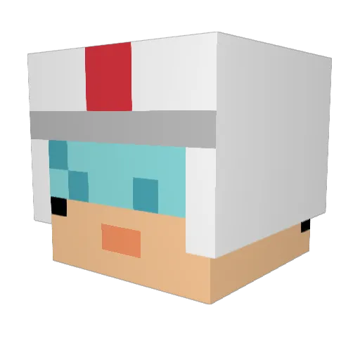 cadeon Minecraft avatar head, 3D render