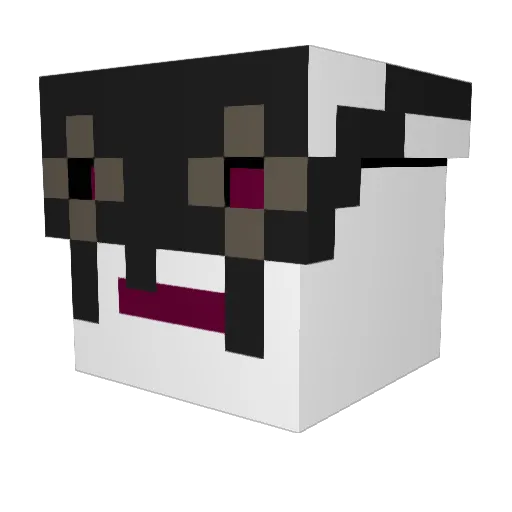 cadersun Minecraft avatar head, 3D render