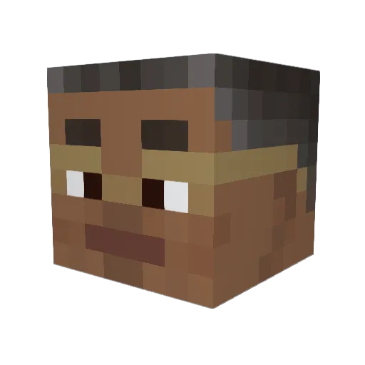 cadlenoodle Minecraft avatar head, 3D render
