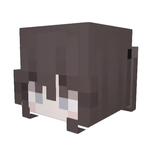 cadnce Minecraft avatar head, 3D render