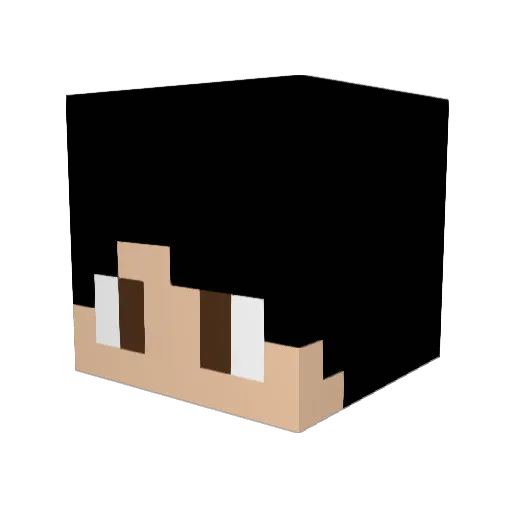 cadoo238 Minecraft avatar head, 3D render