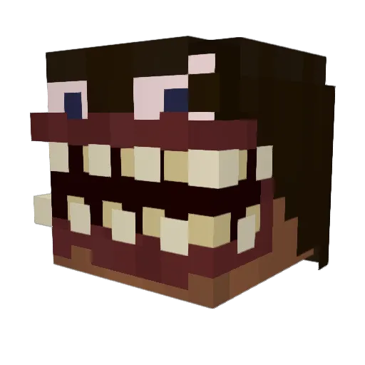cadoodle Minecraft avatar head, 3D render