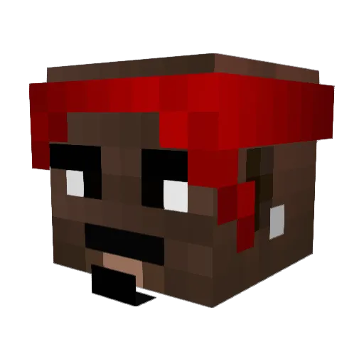 cae__ Minecraft avatar head, 3D render