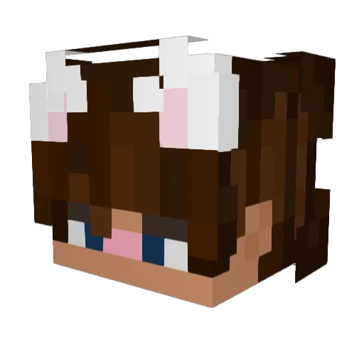 caealiaga Minecraft avatar head, 3D render