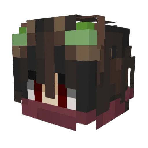 caedran Minecraft avatar head, 3D render