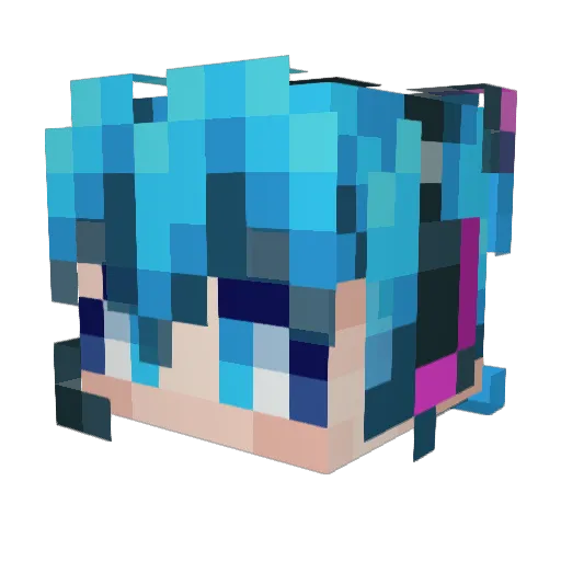 caelangray Minecraft avatar head, 3D render