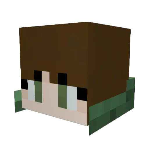 caesar_55 Minecraft avatar head, 3D render