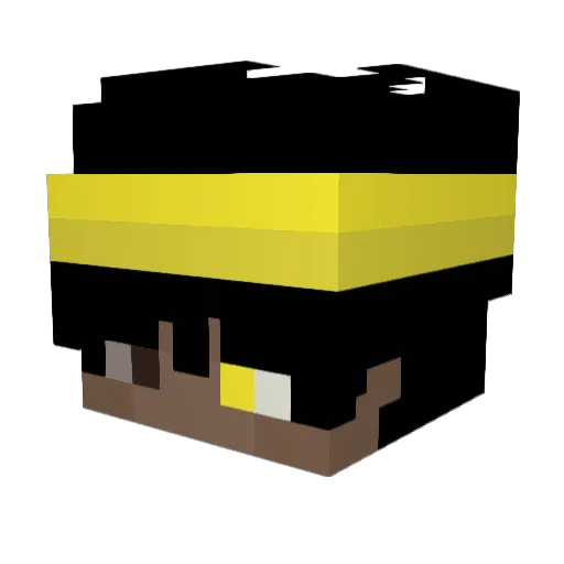 caetanu Minecraft avatar head, 3D render