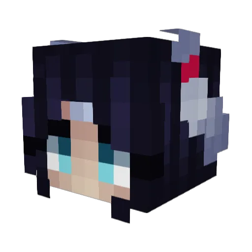 caeu_ Minecraft avatar head, 3D render