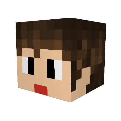 cafe5963 Minecraft avatar head, 3D render