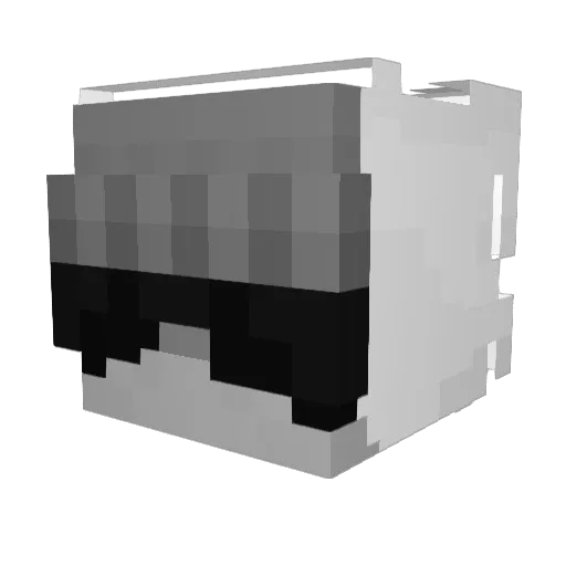 cafecito1305 Minecraft avatar head, 3D render
