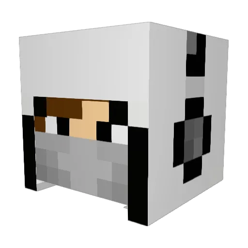 caferali1 Minecraft avatar head, 3D render