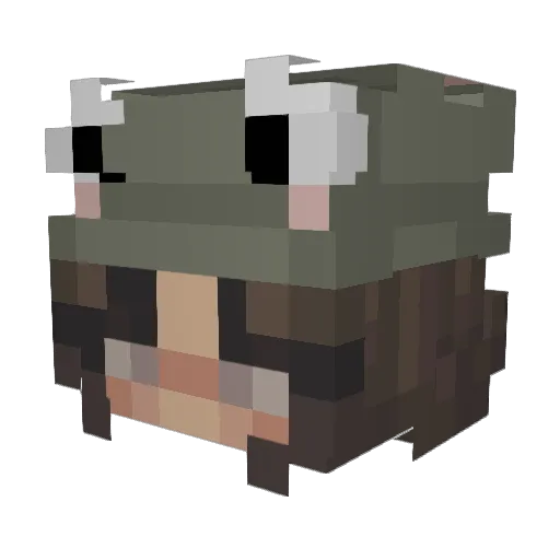 cafeteriamilk Minecraft avatar head, 3D render
