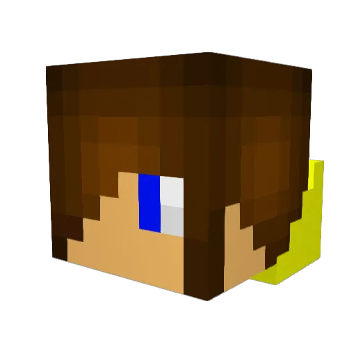 caffaro123 Minecraft avatar head, 3D render