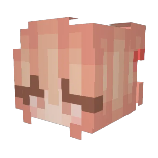caffeinated01 Minecraft avatar head, 3D render