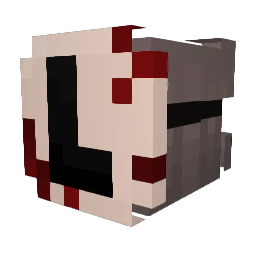 caffeinatedloser Minecraft avatar head, 3D render