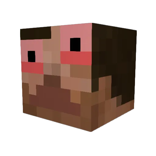 caffeineAddict7 Minecraft avatar head, 3D render