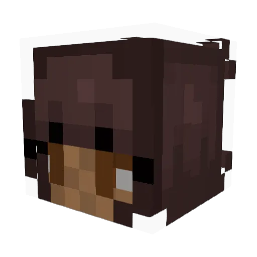 caffeine_s Minecraft avatar head, 3D render