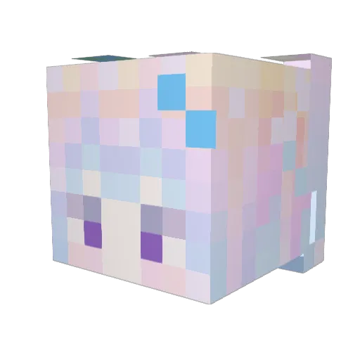 caffelatte0303 Minecraft avatar head, 3D render