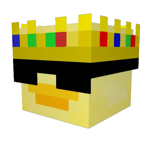 cagan__ Minecraft avatar head, 3D render