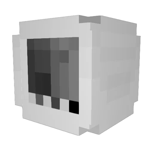 cage_0808 Minecraft avatar head, 3D render