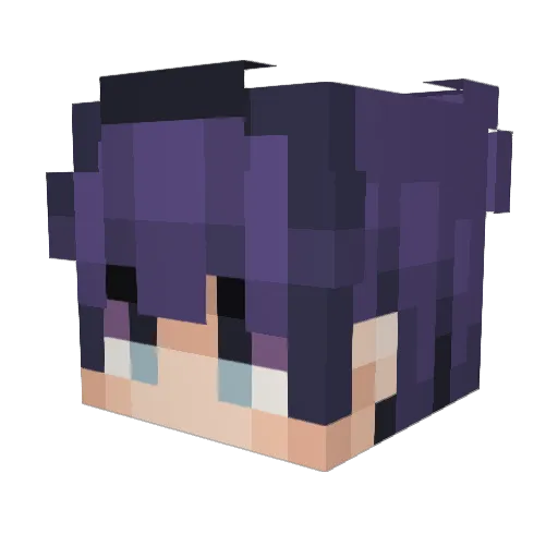 caghn Minecraft avatar head, 3D render