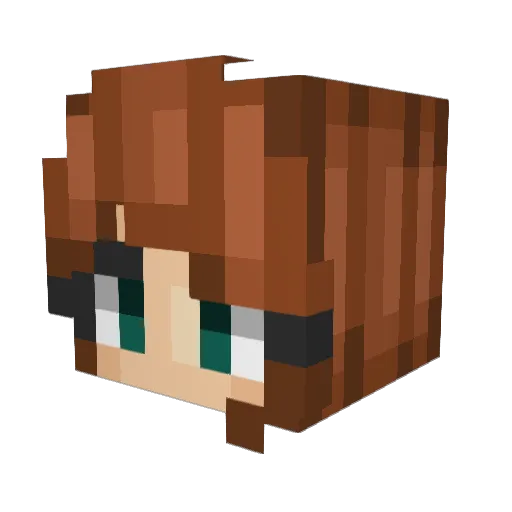 cagmuer Minecraft avatar head, 3D render